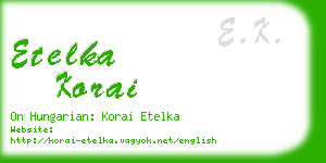 etelka korai business card